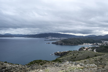 Costa brava un dia de lluvia