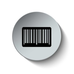 Barcode icon. Button. Vector illustration. EPS10