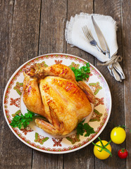 whole roasted chicken
