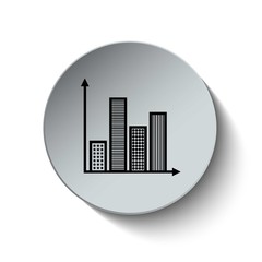 Graph icon. Diagram. Chart. Business graph. Business and Finance