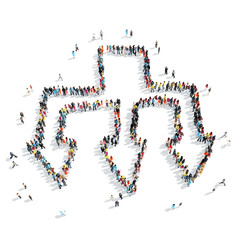 people  shape  arrow  cartoon