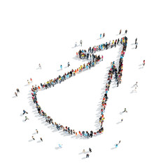 people  shape  arrow  cartoon
