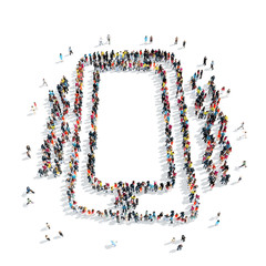group  people  shape  smartphone