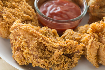 fried crispy chicken