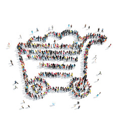 group people shape  basket