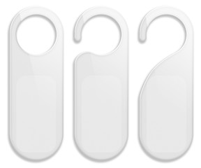 Set of door hanger tags.