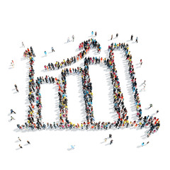 people shape  graph cartoon
