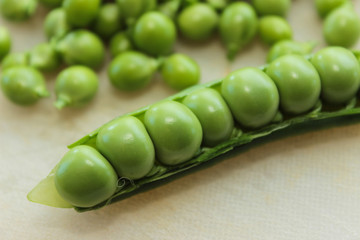 Peas in pod