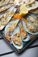 mixed shell bake for dinner