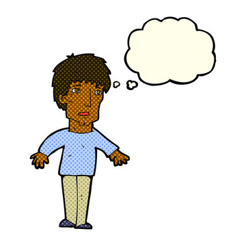 recommend clip art: cartoon surprised man with thought bubble