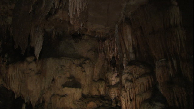Pan limestone formation in cave