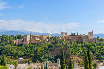 Fototapeta na wymiar Alhambra view