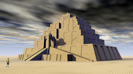 Ziggurat - obrazy, fototapety, plakaty