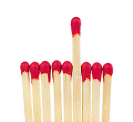 Matches - leadership or inspiration concept