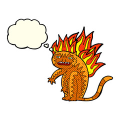 tiger tiger burning bright with thought bubble