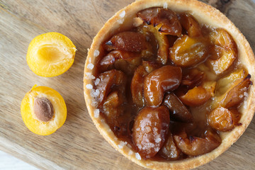 Mirabelle plums pie