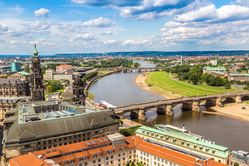 Fototapeta premium Panoramic view of Dresden