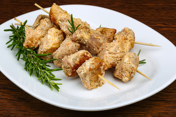 Chicken skewers