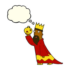 one of the three wise men with thought bubble