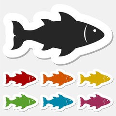 Fish sticker set