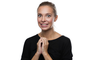 Fototapeta premium Beautiful woman wait something