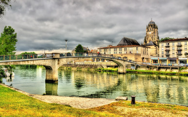 Saintes, a town on the banks of the Charente River - France