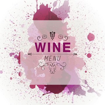 Vector Illustration of Wine Design Template