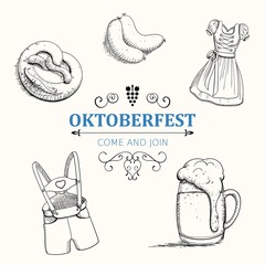 Vector Illustration of an Oktoberfest Background