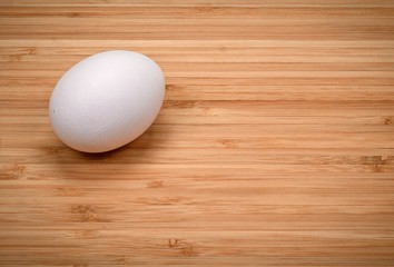 egg on the chopping board