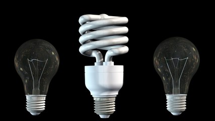 
Energy saving light bulb and light bulb 