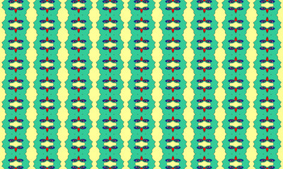Funny eyes and repeated green columns texture