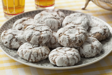 Traditional Moroccan Ghribas  cookies