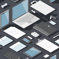 Seamless background pattern for business