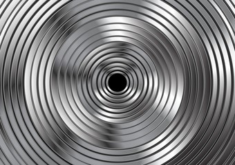 Obraz premium Metallic vector circles abstract design