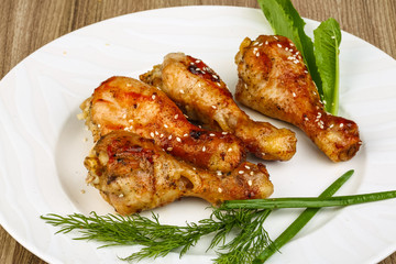 Grilled chicken legs