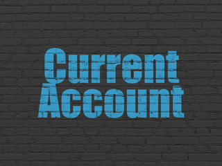 Banking concept: Current Account on wall background