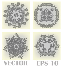 Vector set of patterns for the creativity and design