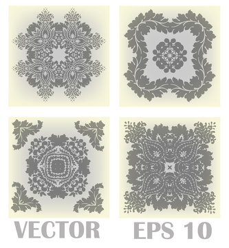 Vector set of patterns for the creativity and design