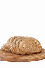 Black Healthy bread with seeds