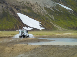 off-road vehicle in Iceland