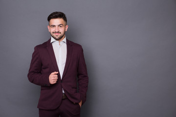 Hipster man in business suit