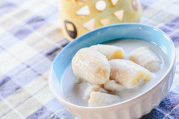 Banana in coconut milk