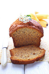 banana cake, bread