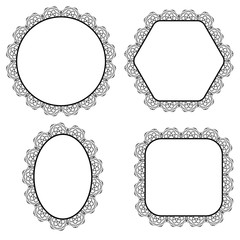 Set of Circle Decorative Frames