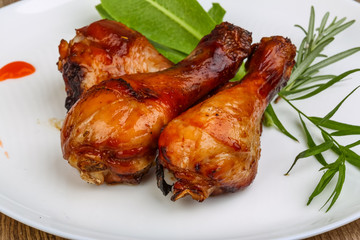 Roasted chicken legs