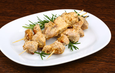 Chicken skewers