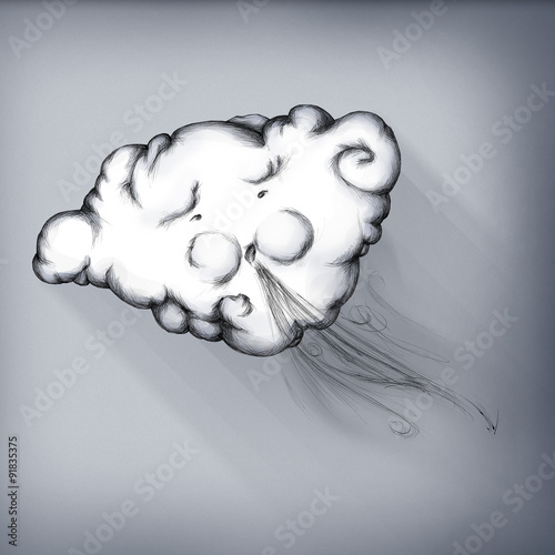 &quot;Wolke pustet Wind&quot; Stockfotos und lizenzfreie Bilder auf