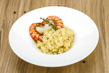 Risotto with prawn