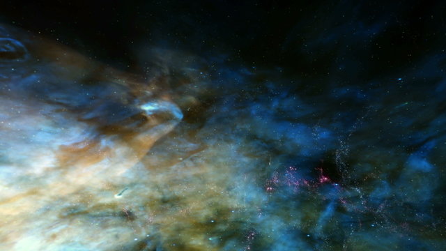 Space 2095: Traveling through star fields in deep space (Loop).
