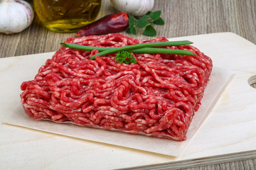 Minced beef meat